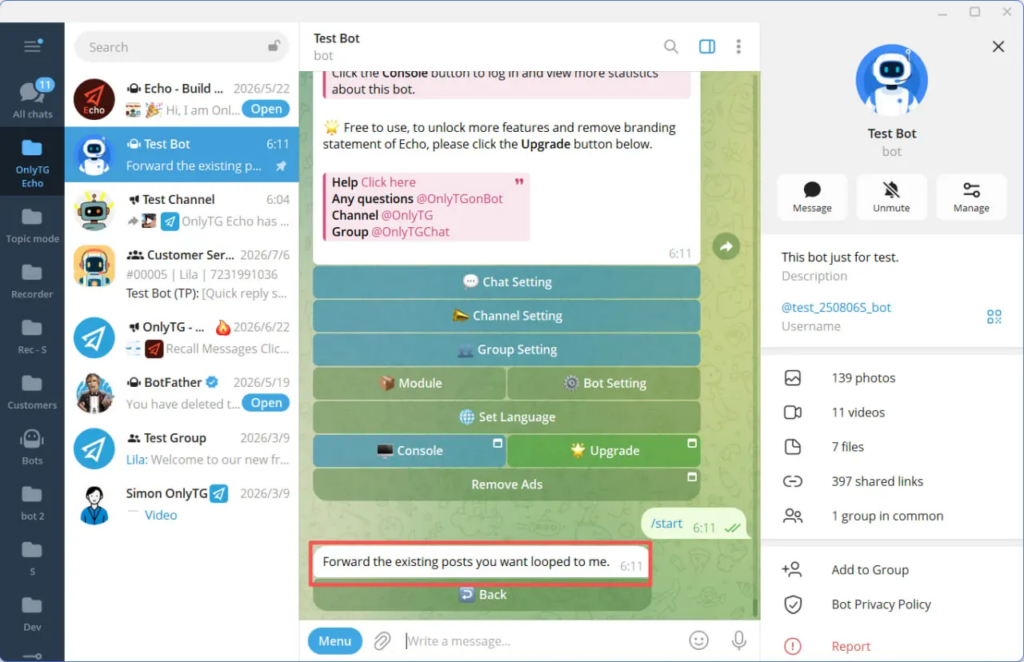 loop existing post to group