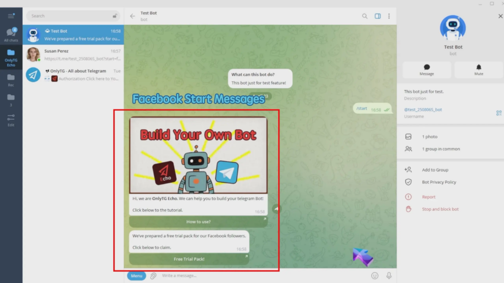 Dynamic Start Message