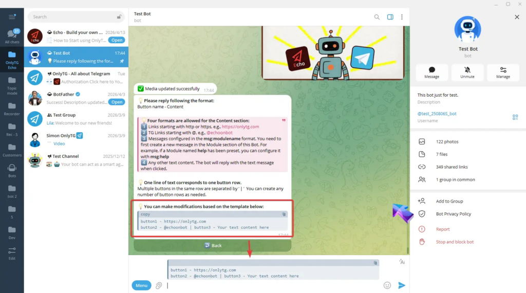 Multi-form Messages Builder