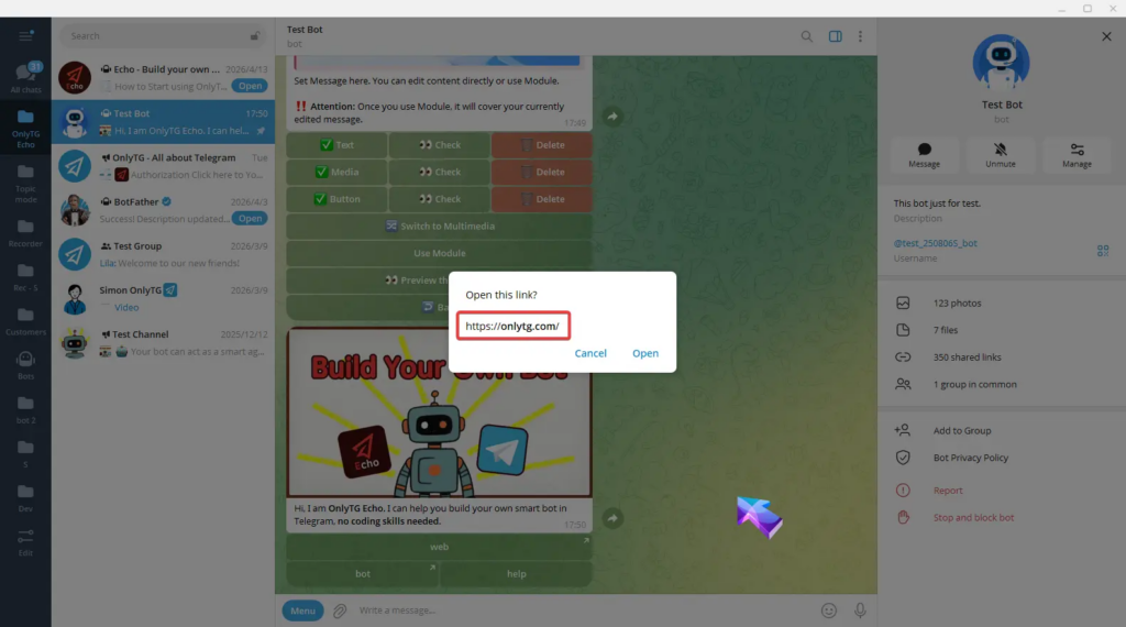 Multi-form Messages Builder