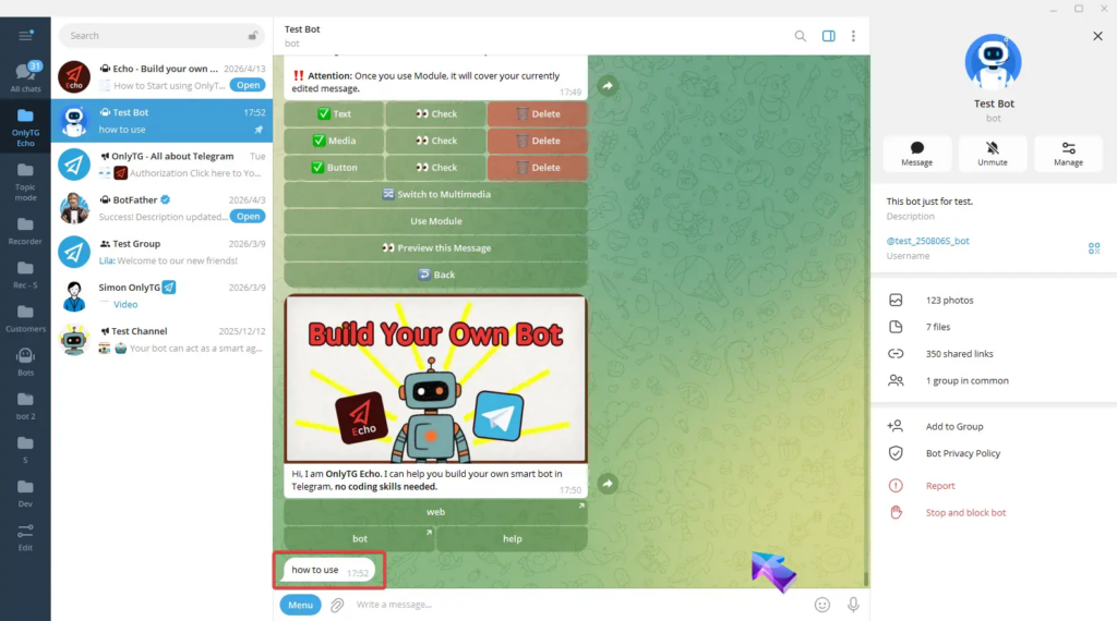 Multi-form Messages Builder