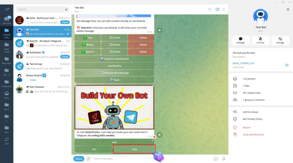 Multi-form Messages Builder