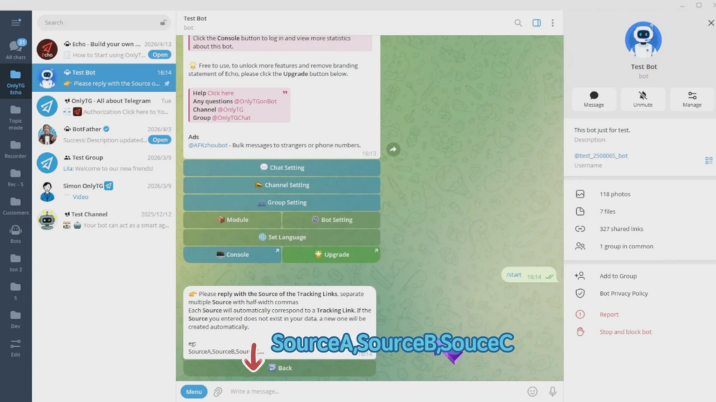 Dynamic Start Message