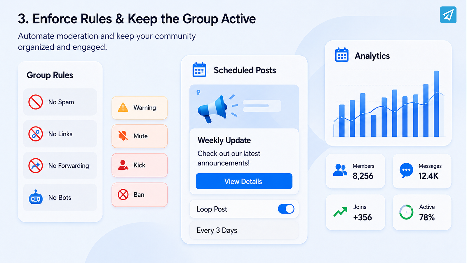 Manage Telegram Groups