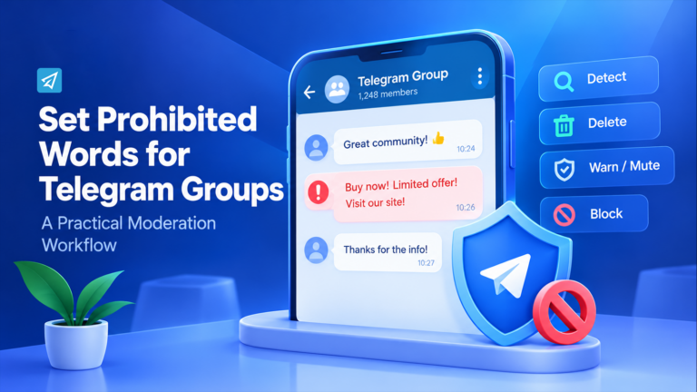 Set Prohibited Words for Telegram Groups: A Practical Moderation Workflow